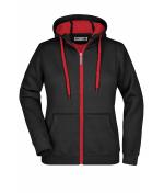 Damen Ladies' Doubleface Jacket Black/red 7417