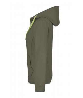 Dames Ladies' Doubleface Jacket Olijf/lime 7417