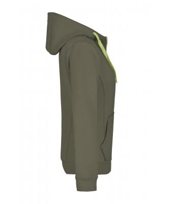 Dames Ladies' Doubleface Jacket Olijf/lime 7417