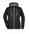 Dames Ladies' Doubleface Jacket Zwart/carbon 7417