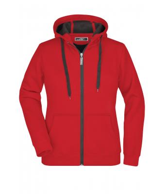 Dames Ladies' Doubleface Jacket Rood/carbon 7417