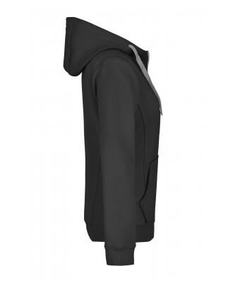 Dames Ladies' Doubleface Jacket Zwart/carbon 7417