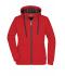 Femme Veste à capuche femme Rouge/carbone 7417