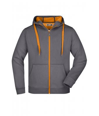 Heren Men's Doubleface Jacket Carbon/oranje 7418