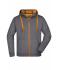 Heren Men's Doubleface Jacket Carbon/oranje 7418