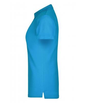 Ladies Ladies' Elastic Piqué Polo Turquoise 7419