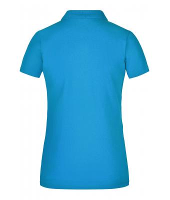 Ladies Ladies' Elastic Piqué Polo Turquoise 7419