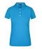 Ladies Ladies' Elastic Piqué Polo Turquoise 7419