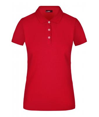 Dames Ladies' Elastic Piqué Polo Rood 7419