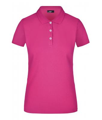 Femme Polo piqué femme stretch Rose-vif 7419