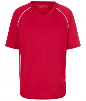Unisexe Maillot polyester 135 g/m² homme Rouge/blanc 7454