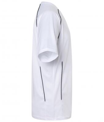Unisexe Maillot polyester 135 g/m² homme Blanc/noir 7454