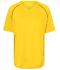Unisexe Maillot polyester 135 g/m² homme Jaune/noir 7454