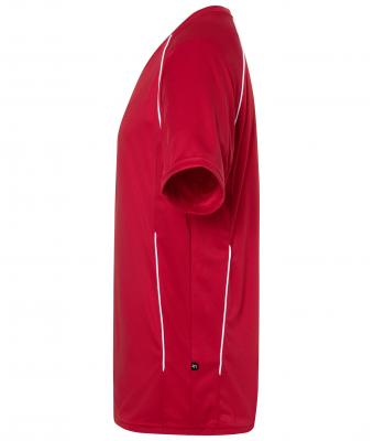 Unisex Team Shirt Rood/wit 7454