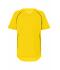 Enfant Maillot polyester enfant manches courtes Jaune/noir 7455