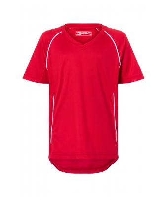 Kinderen Team Shirt Junior Rood/wit 7455