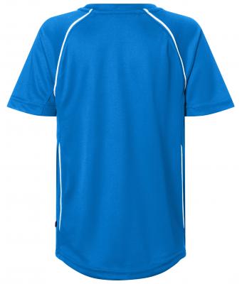 Kinderen Team Shirt Junior Royal/wit 7455