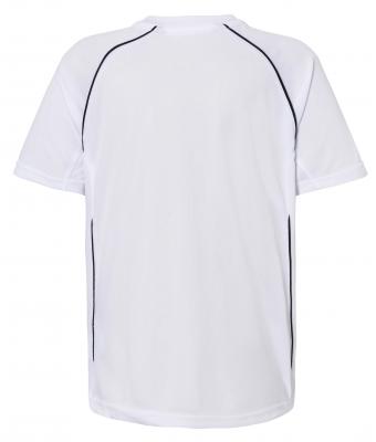 Kinderen Team Shirt Junior Wit/zwart 7455