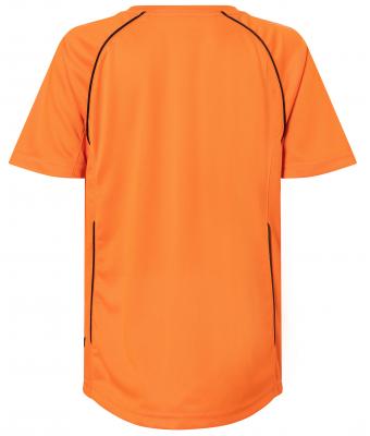 Kinderen Team Shirt Junior Oranje/zwart 7455
