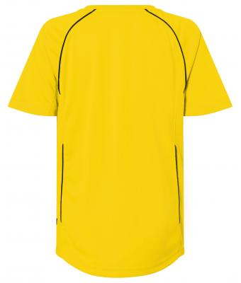 Kinderen Team Shirt Junior Geel/zwart 7455