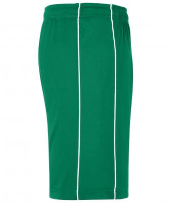 Unisex Basic Team Shorts Green/white 7456