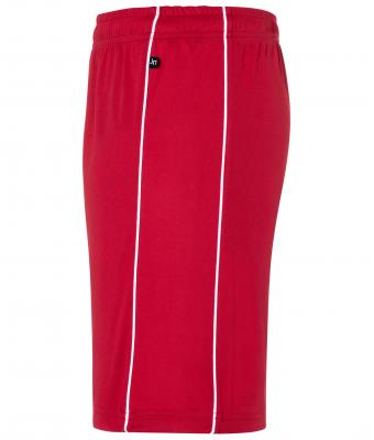 Unisex Basic Team Shorts Red/white 7456