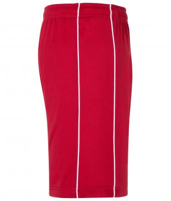 Unisex Basic Team Shorts Red/white 7456