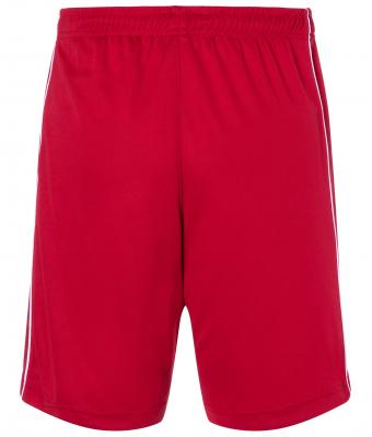 Unisex Basic Team Shorts Red/white 7456