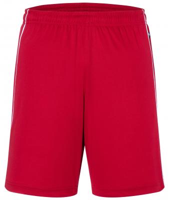 Unisex Basic Team Shorts Red/white 7456