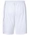 Unisex Basic Team Shorts White/black 7456