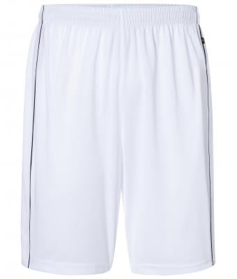 Unisex Basic Team Shorts White/black 7456