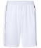 Unisex Basic Team Shorts White/black 7456