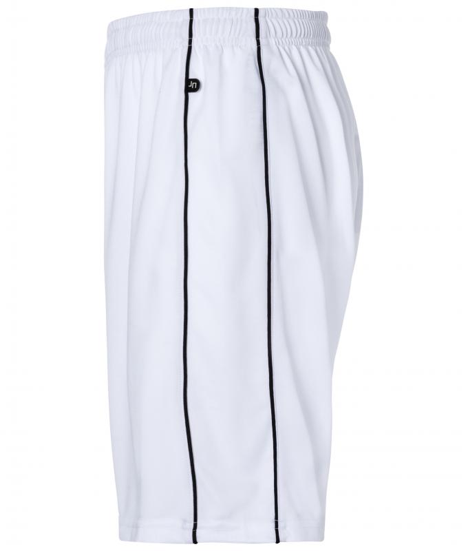Unisex Basic Team Shorts White/black 7456