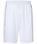 Unisex Basic Team Shorts White/black 7456