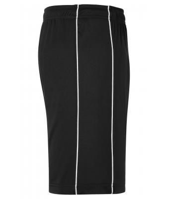 Unisex Basic Team Shorts Zwart/wit 7456