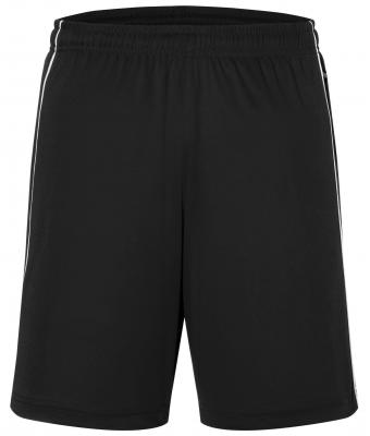Unisex Basic Team Shorts Zwart/wit 7456