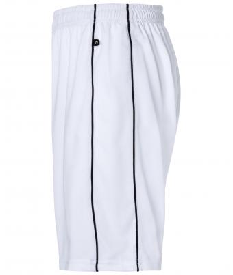 Unisex Basic Team Shorts Wit/zwart 7456