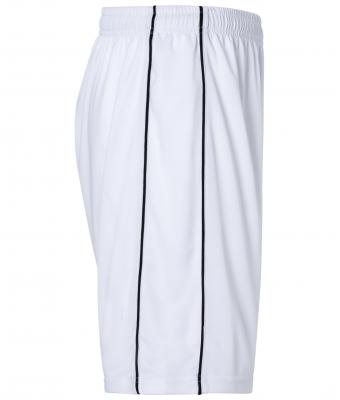 Unisexe Short d’entraînement Blanc/noir 7456