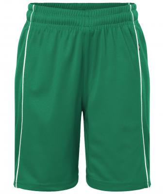 Kids Basic team Shorts Junior Green/white 7457