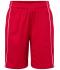 Kids Basic team Shorts Junior Red/white 7457