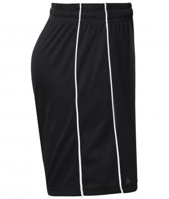 Kinderen Basic Team Shorts Junior Zwart/wit 7457