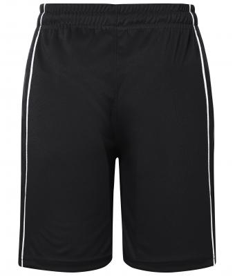 Kinderen Basic Team Shorts Junior Zwart/wit 7457