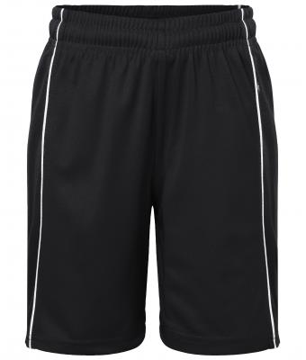 Kinderen Basic Team Shorts Junior Zwart/wit 7457