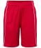 Kinderen Basic Team Shorts Junior Rood/wit 7457