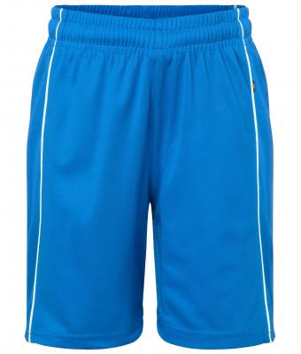 Kinderen Basic Team Shorts Junior Royal/wit 7457