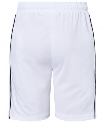 Kinderen Basic Team Shorts Junior Wit/zwart 7457