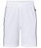 Kinderen Basic Team Shorts Junior Wit/zwart 7457