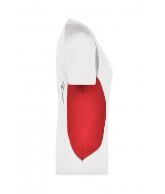 Dames Ladies' Running-T Wit/rood 7460