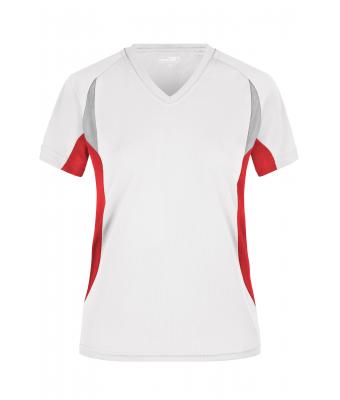 Dames Ladies' Running-T Wit/rood 7460