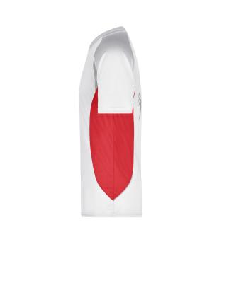 Herren Men's Running-T White/red 7461